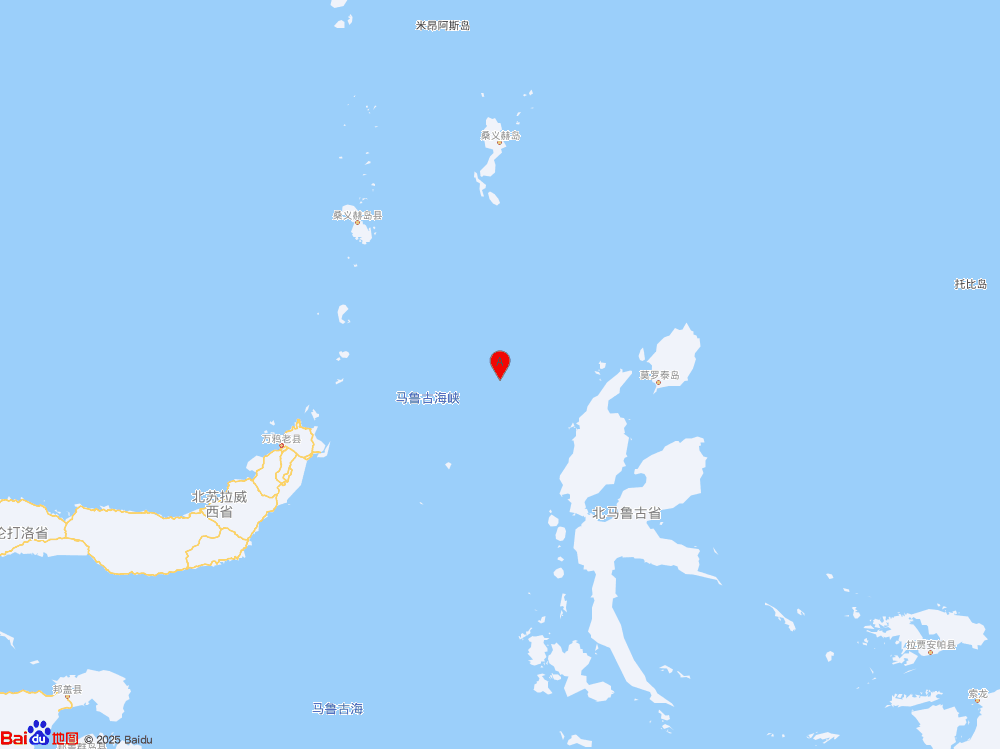 印尼马鲁古海北部发生5.9级地震